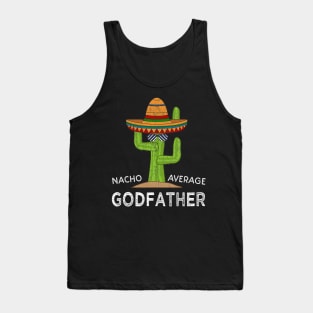 Fun Godparent Humor Gifts  Funny Meme Saying Godfather Tank Top